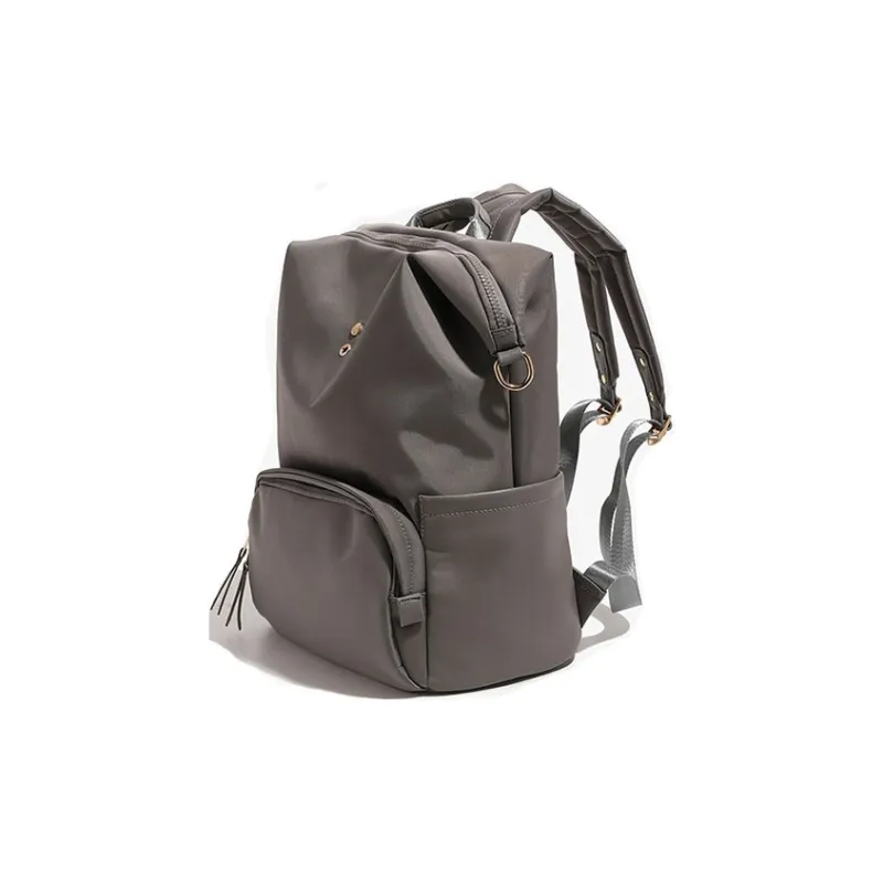 TTaG．baG Microfiber Leather Carry Backpack Women's Orange/Black/Gray-8