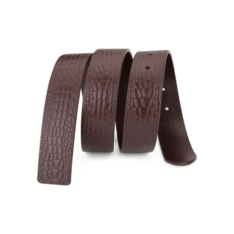 Cows Reign Without Head Plate Buckle No Head Strap Leather Belts Men's Width 3.4CM-6