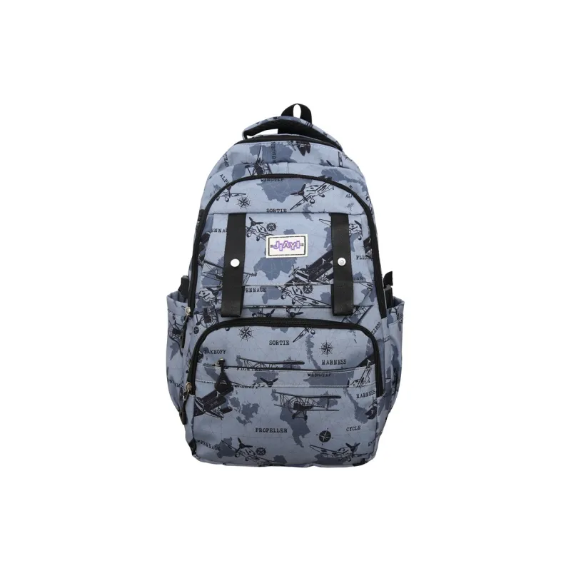 GEERDUN Nylon Backpack Unisex Black/Gray/Purple/Blue/Green-2