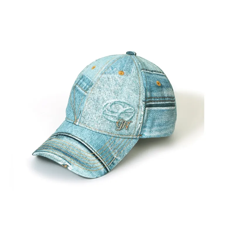 Guuka Cotton Baseball Caps Unisex Light Blue-1