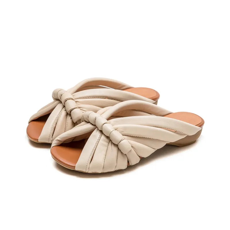 Jay Slide Slippers Women's Green/Apricot-2