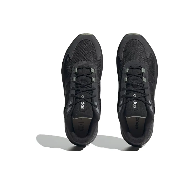 Adidas Anti-Slip Wear-Resistant Low-Top Casual Running Shoes Men's Black-4