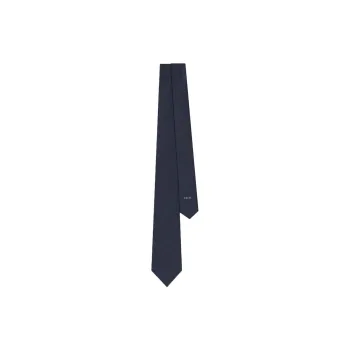 DIOR Silk Ties Men's Marine Blue