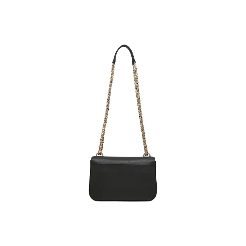 DKNY Leather Shoulder Bag Crossbody Bag Small Size Women's Black-2