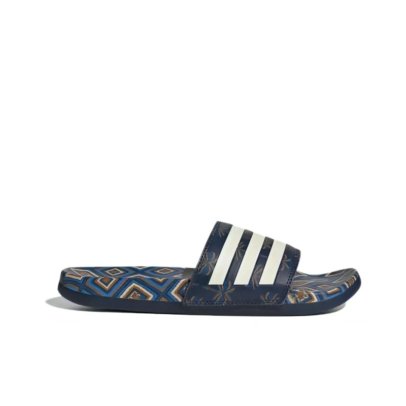 Adidas Adilette Comfort Sandals Night Indigo Cream White Women's-1