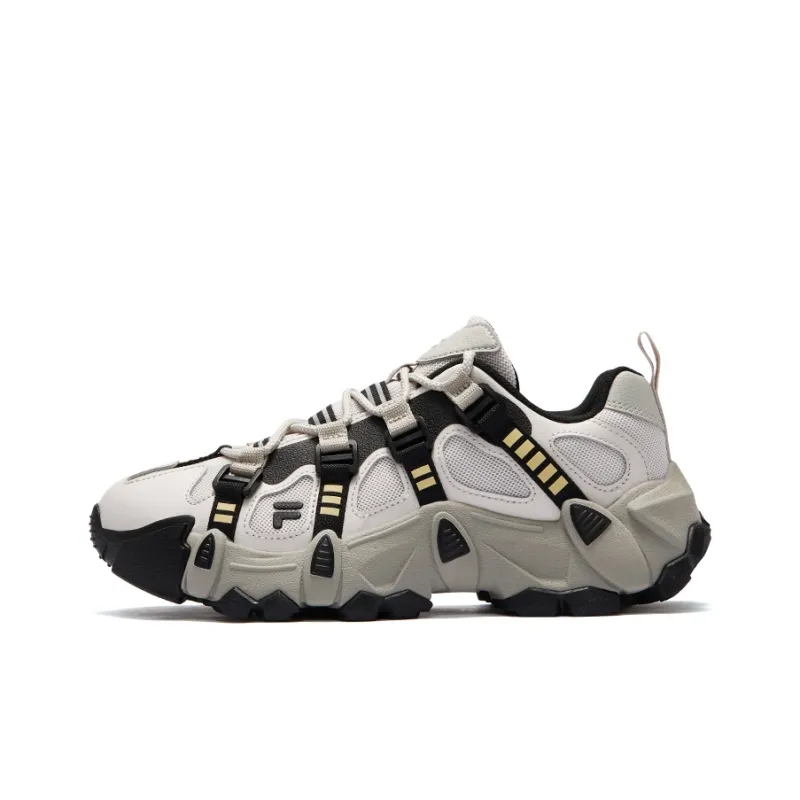 FILA FUSION EXOCET Mountains Shoes Coverage Low Top Casual Shoes Women's White Gray Black-0