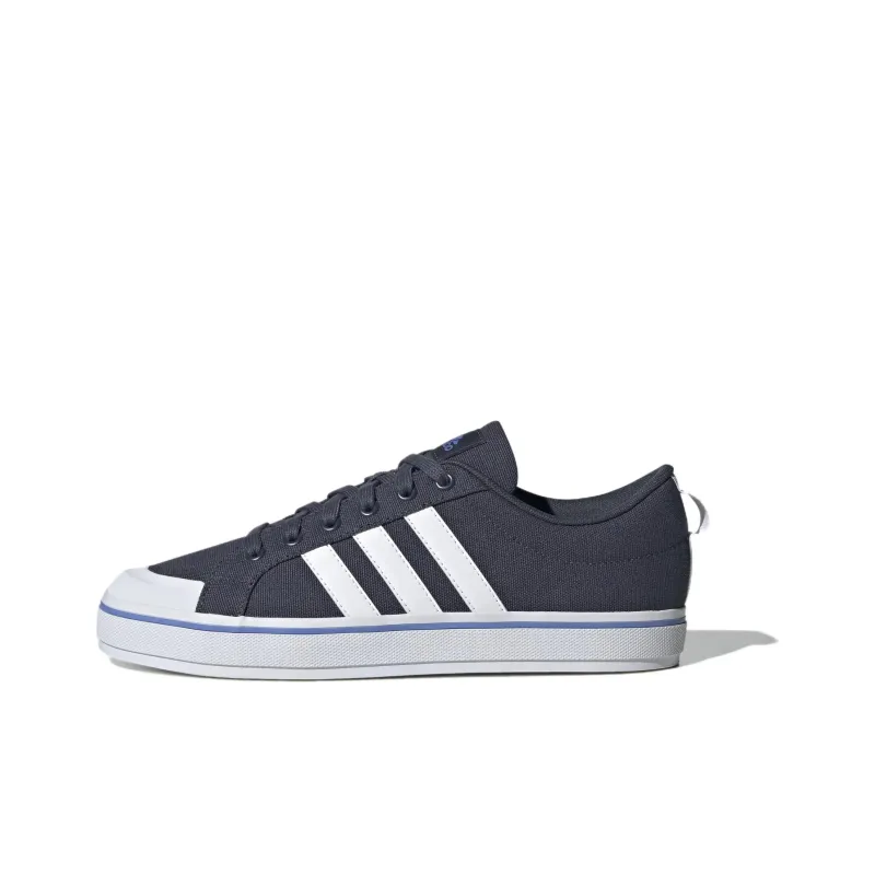 Adidas Bravada 2.0 Slip-Resistant Cushioning Low-Top Skateboard Shoes Men's Blue White-0