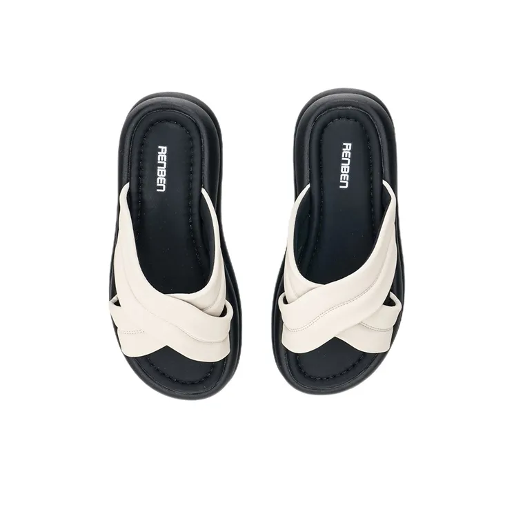 Humanism 1986 PVC Polyvinyl Chloride Abrasion Resistant Massage Slide Slippers Women's-22