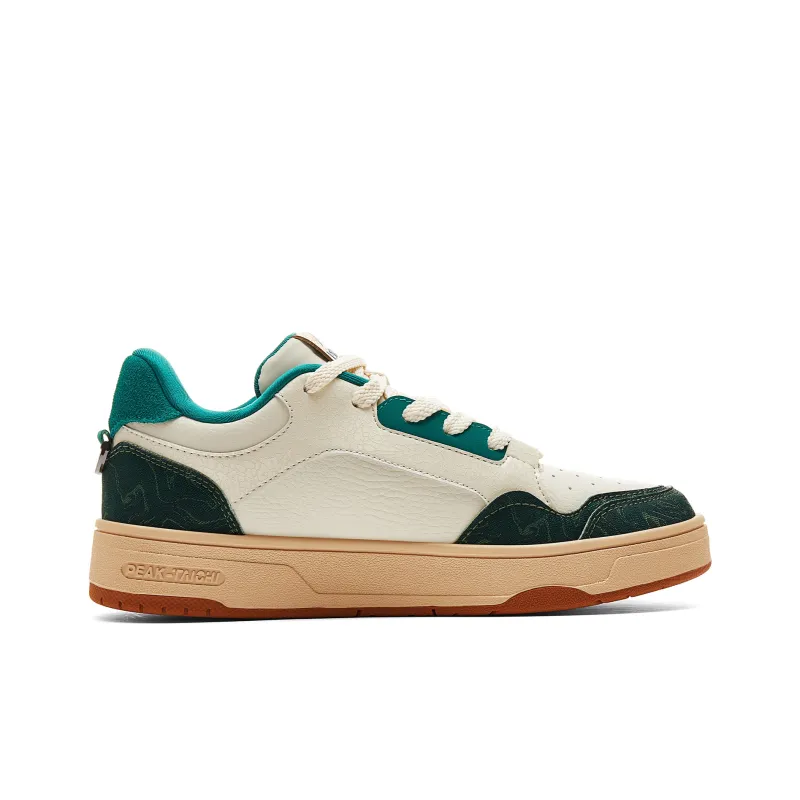 PEAK Skateboard Shoes Men Low Top Light Khaki/Iron Gray Green-1
