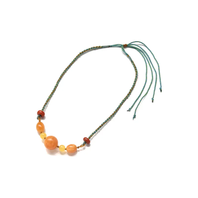 Abby's Wonderland Beeswax Fine Jade Necklaces Unisex-5