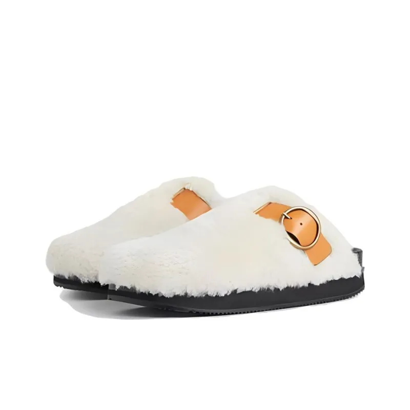 ISABEL MARANT Closed Toe Slippers Women's White-2