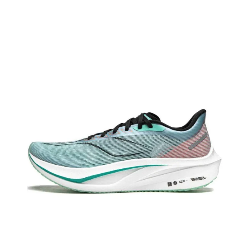 LINING Feidian 4 Challenger Running Shoes Men Low Top Cloud Blue/Fluorescent Ice Cyan-0