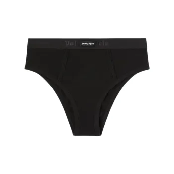 PALM ANGELS Logo waistband High waist Briefs