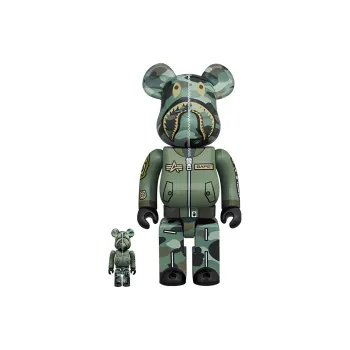 BE@RBRICK X Bape X Alpha Industries