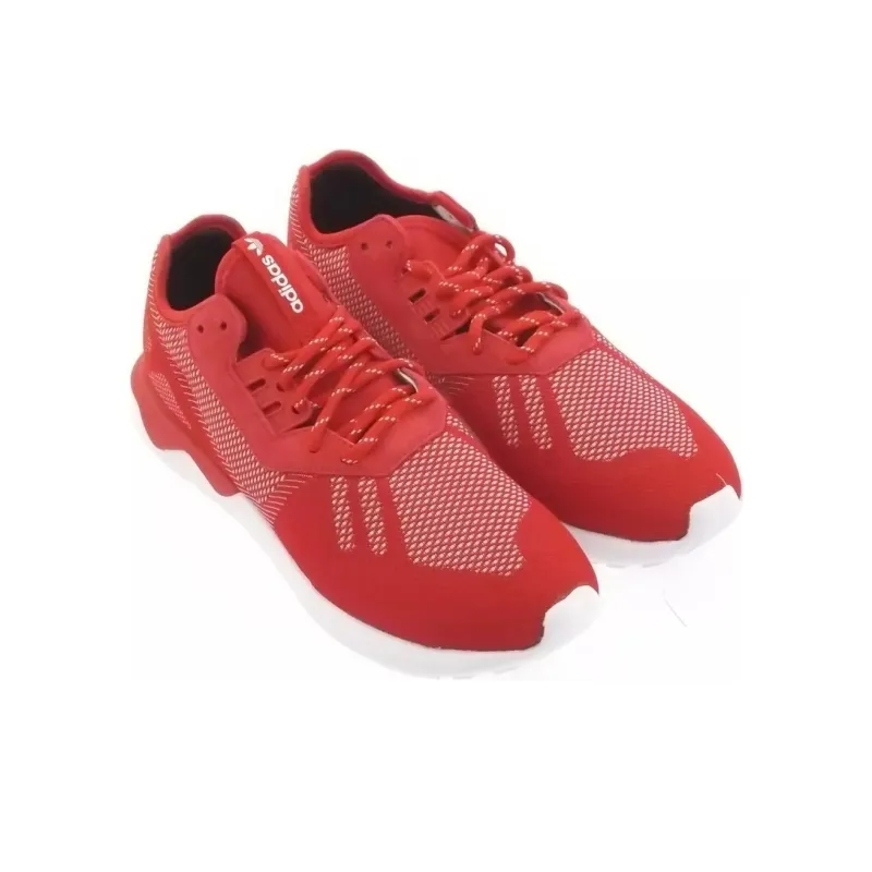 Adidas Tubular Runner Weave Scarlet Red/White-2