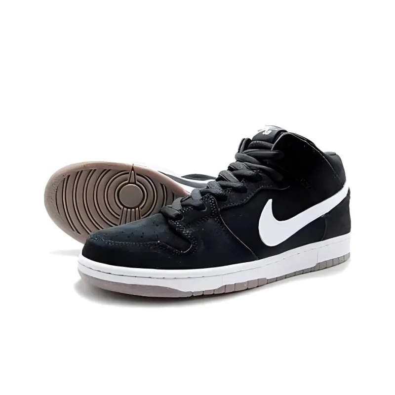 Nike Sb Dunk Mid Pro Black White-3