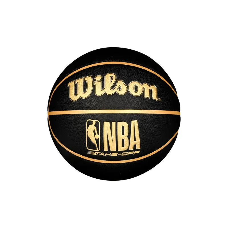 Wilson x NBA PU Polyurethane Basketball NBA Black Gold No. 7/Standard Training Unisex-5