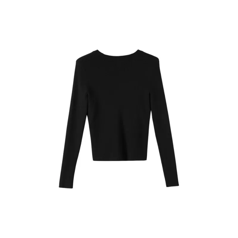 Late White Knitwear Women's Black-2