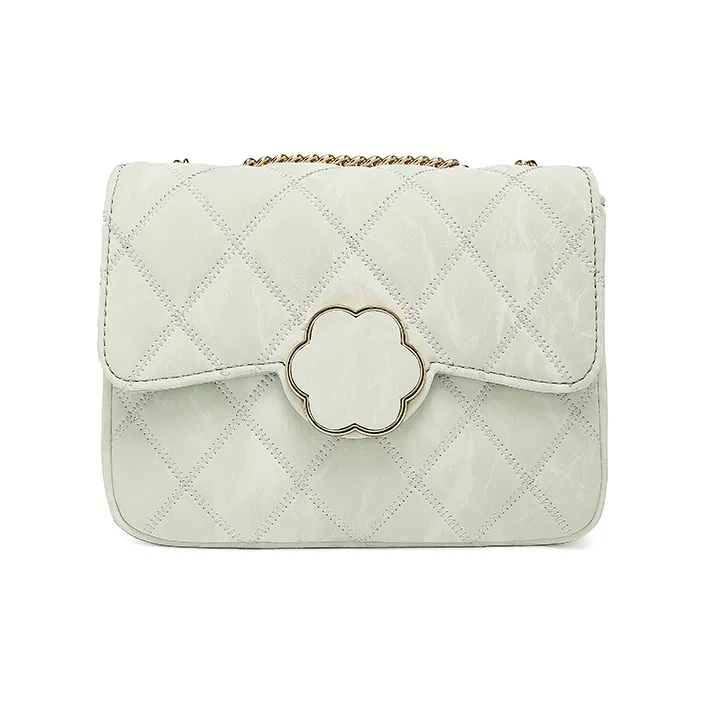 MEXICAN Polyurethane Leather Crossbody Bag Regular Women's Gray Blue/Light Green/Light Pink-0