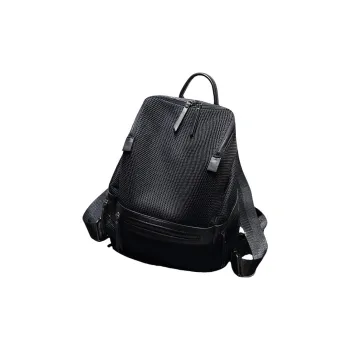 TTaG．baG Canvas Backpack Regular Women's Silver Gray/Black