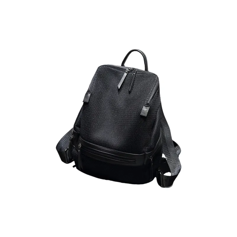 TTaG．baG Canvas Backpack Regular Women's Silver Gray/Black-4