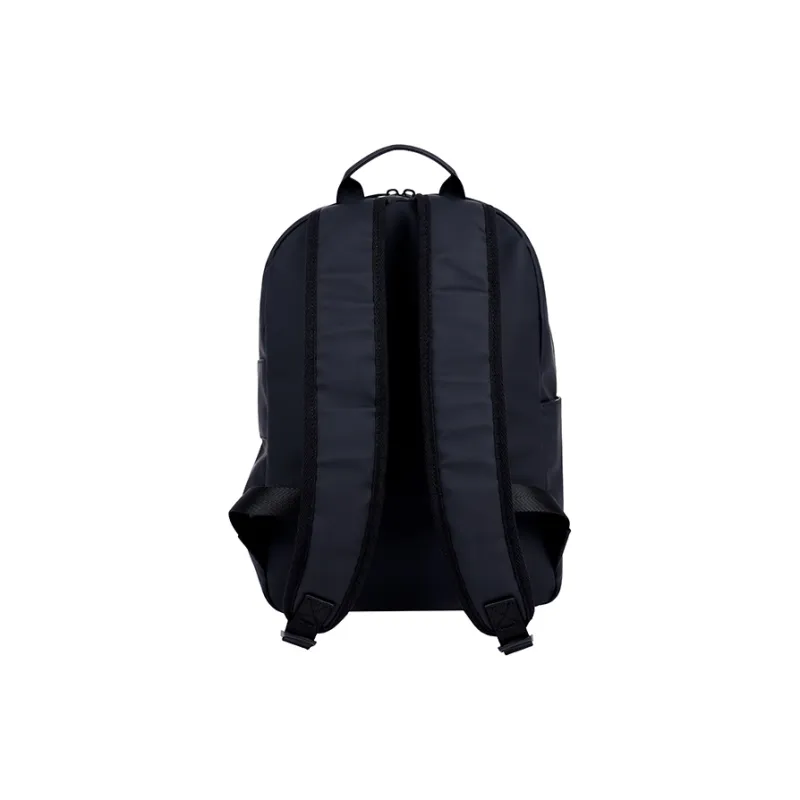 EUROPEAN TOUR Synthetic Leather Backpack Men's Black/White-12