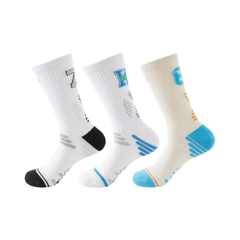 SHIWAJI Knee High Socks Men's 3 Pack-7
