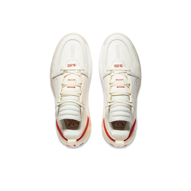 LINING All City 12 Encore Basketball Shoes Men Low Top Ecru-3