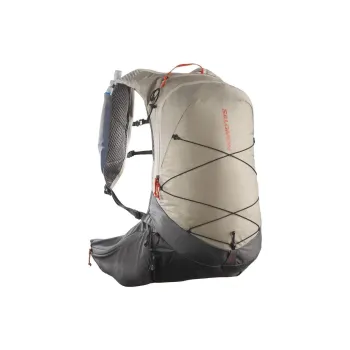 SALOMON Nylon Outdoor Hiking Bag Backpacks Regular Unisex Feather Gray