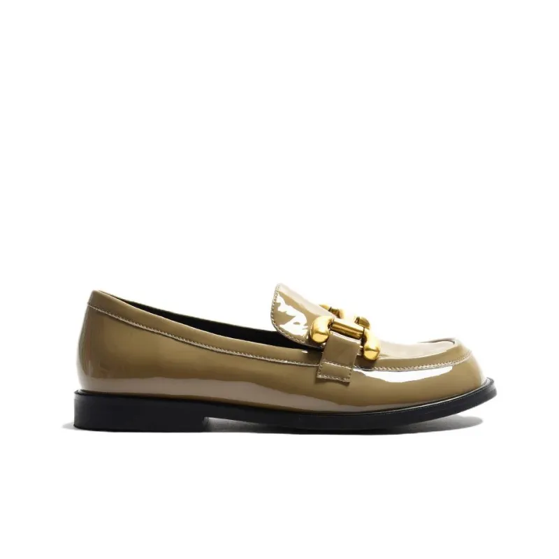 STEVE MADDEN Loafers 8cm Women's Olive Green-1