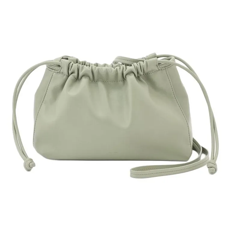 CALVIN KLEIN Synthetic Leather Shoulder Bag, Crossbody Bag Women's Light Green-0