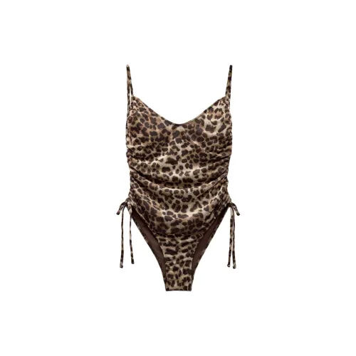 ZARA One-Piece Swimsuits Women's Leopard