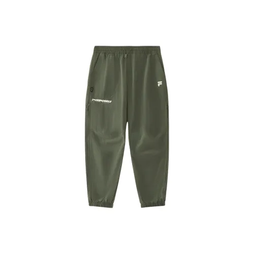 FILA FUSION URBAN TECH Casual Pants Men Verdant Seaweed Green