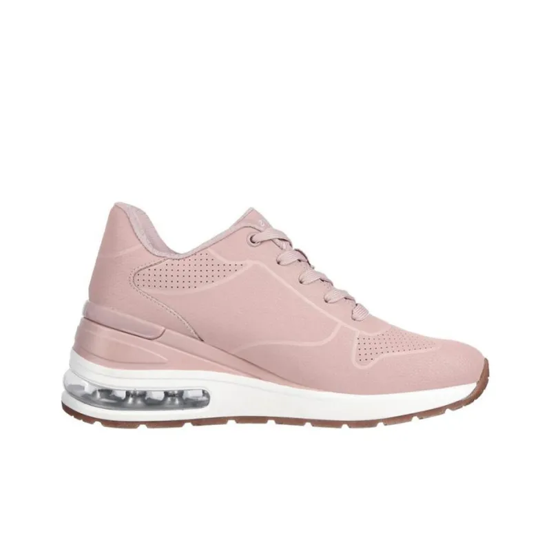 Skechers Million Air - Lifted Cushioning Anti-Slip And Wear-Resistant Low-Top Casual Shoes Women's Pink-1