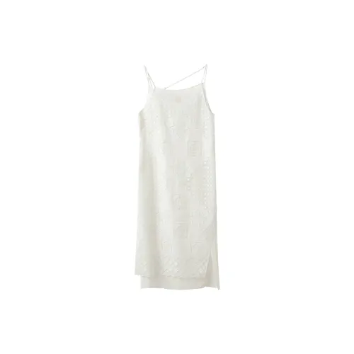 ICE DUST Slip Dresses Women's White