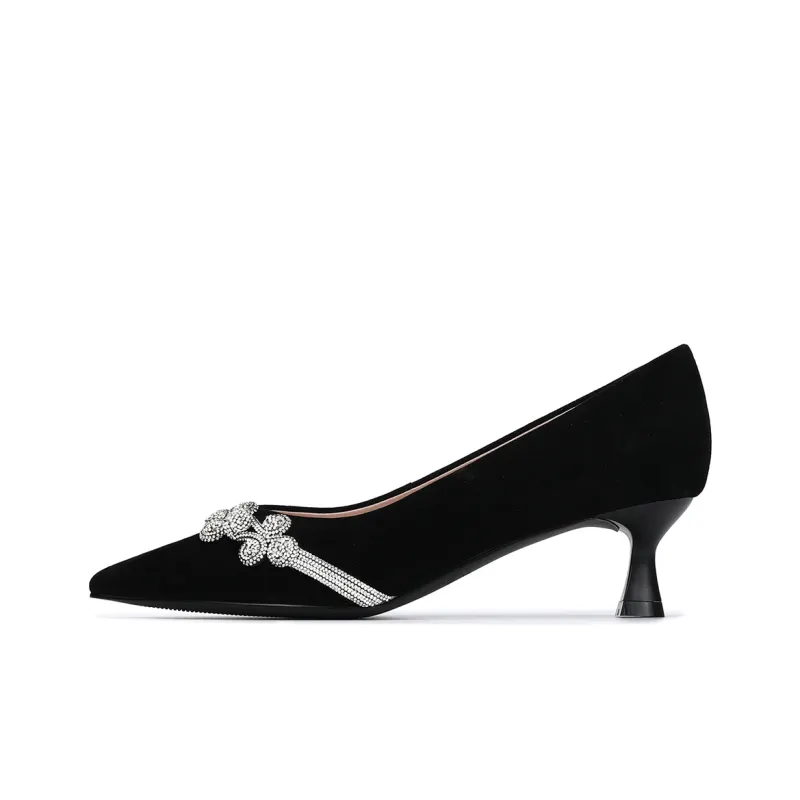 SATURDAY MODE Women's Casual Shoes 5CM Women's Black-0