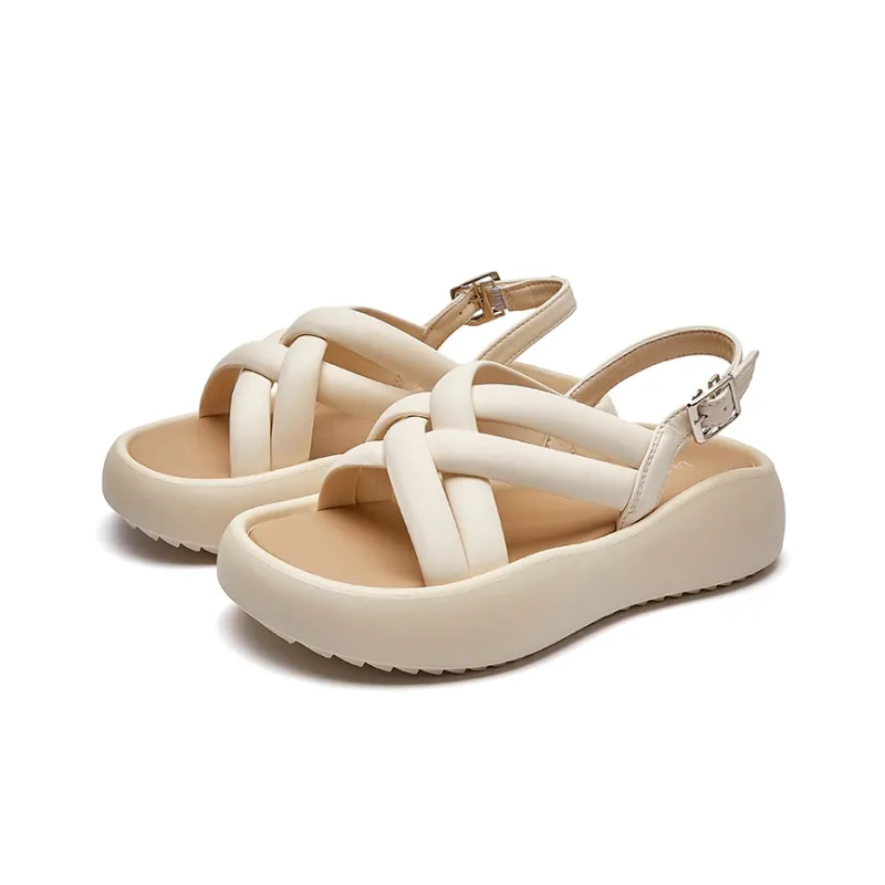 La Chapelle Roman Sandals Medium Heel Women's-12