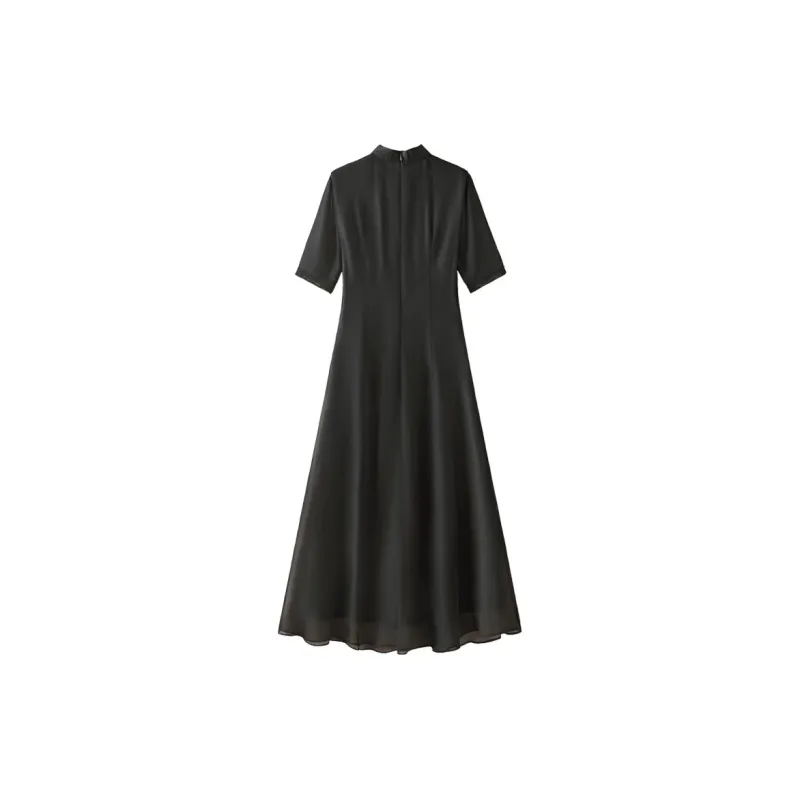 Cypress House Short Sleeved Dress Women's Black-1
