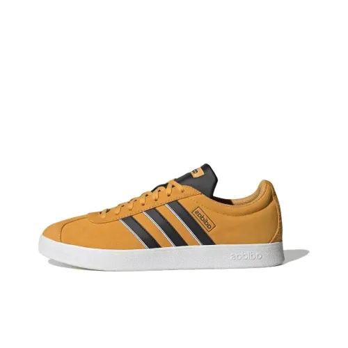 Adidas Neo VL Court 2.0 Anti-Slip Wear-Resistant Low-Top Skateboard Shoes Men's Yellow Black