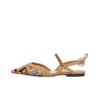 FENDI Colibri Lite Mesh Slingback Flats Women's