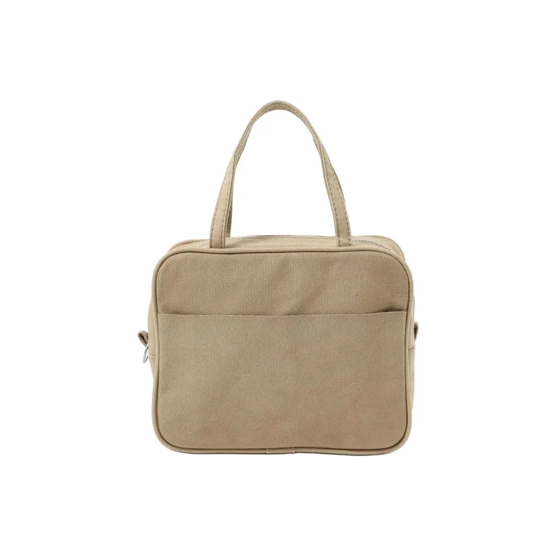 Beams 100% Cotton Handbag Women's Black/Beige-6