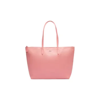 LACOSTE PVC Tote Bag Shopping Bag Shoulder Bag Handbag Small Size Women's Pink