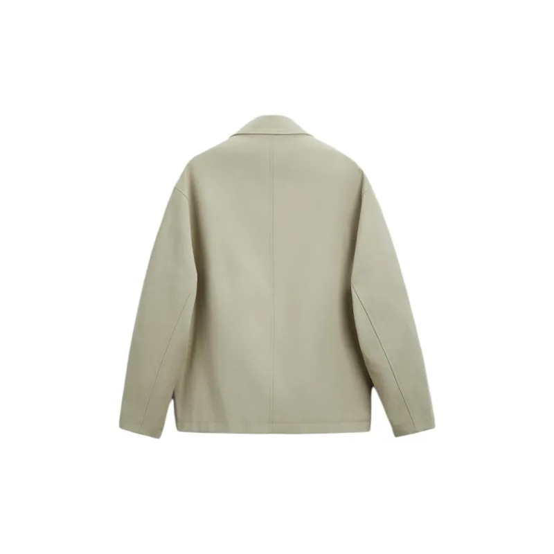 ZARA Parka Coats Men Sand-1