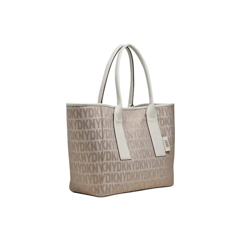 DKNY Polyurethane Tote Bag Shopping Bag Handbag Women's Light Brown-2