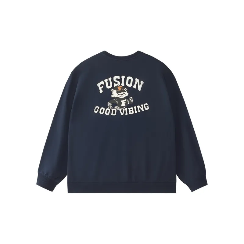 FILA FUSION Sweatshirts Men Dark Abyss Blue-1