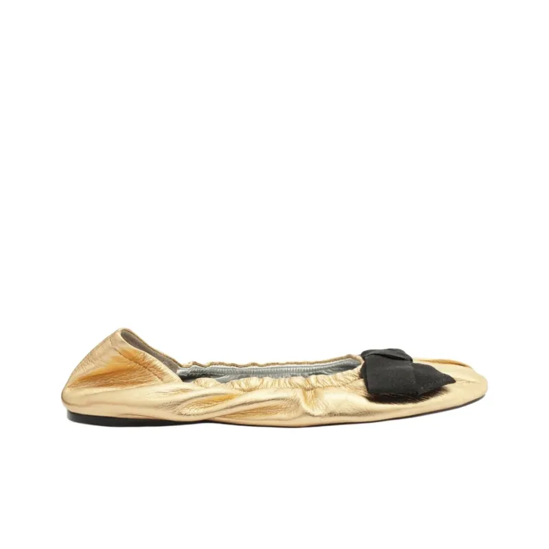 Schutz Suzanne Casual Single Shoes Women's Gold-1