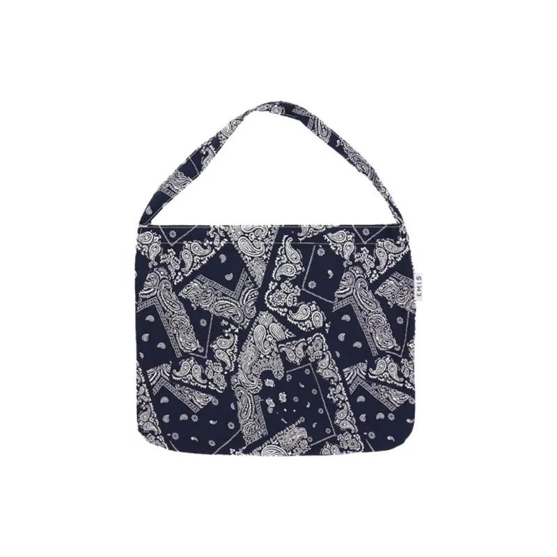 Emis Canvas Bag, Handbag, Shoulder Bag Medium Size Women's Navy Blue-0