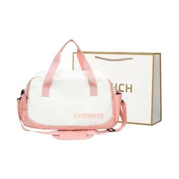BRINCH Nylon Travel Bag Regular Unisex Pink & White/Grey & White/Black & White/Black