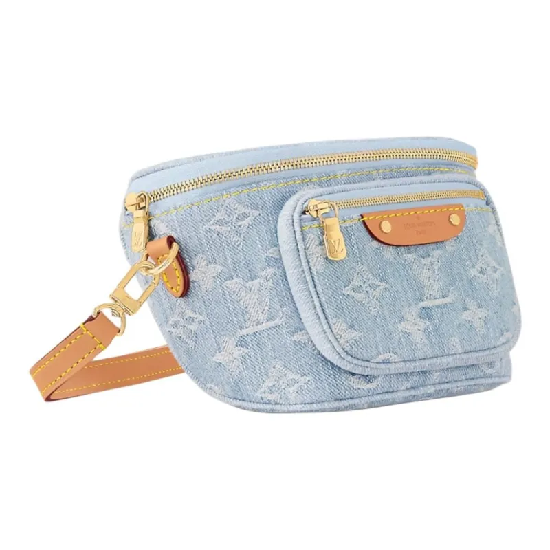 LOUIS VUITTON Mini Bumbag Sky Blue Denim-1