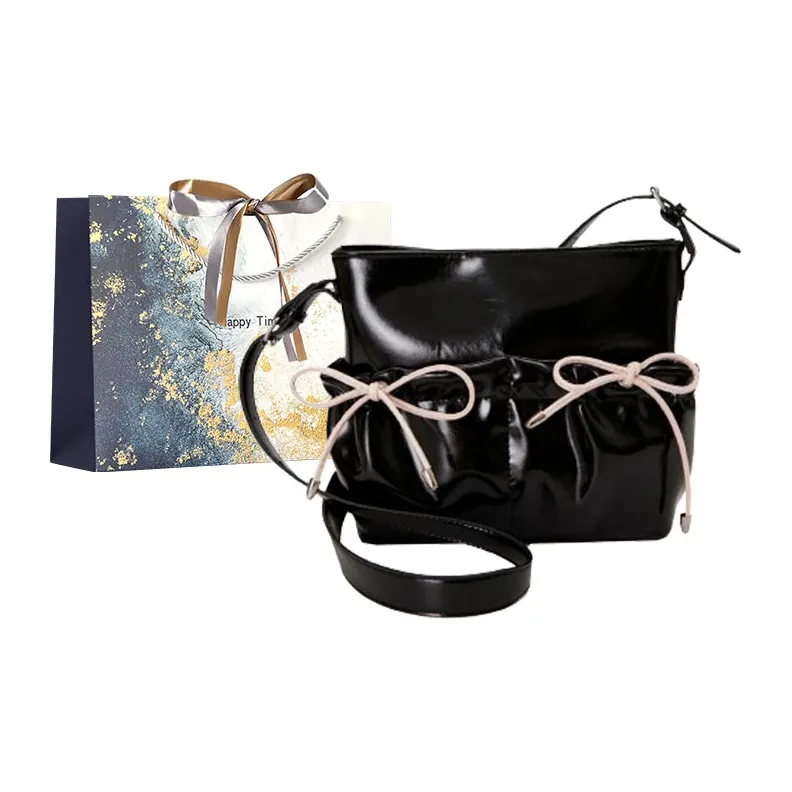 Iman's House PU Shoulder Bag Women's Silver/Burgundy/Ecru/Black-15
